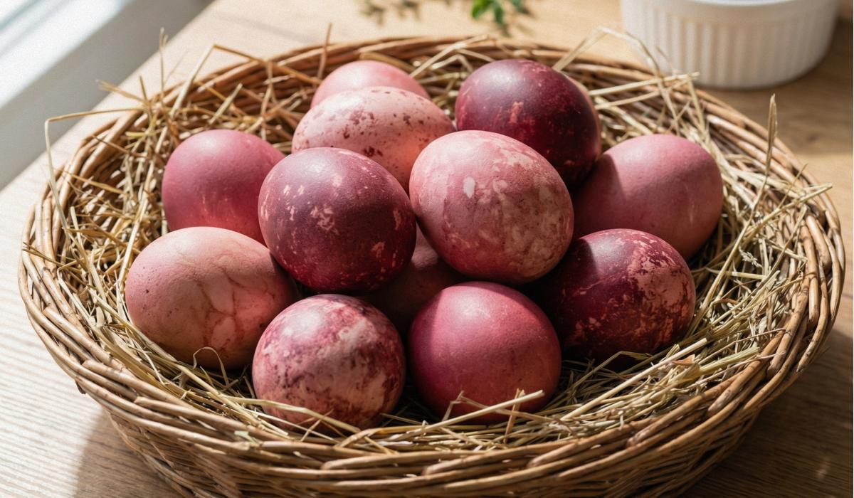 jak farbować jajka burakiem